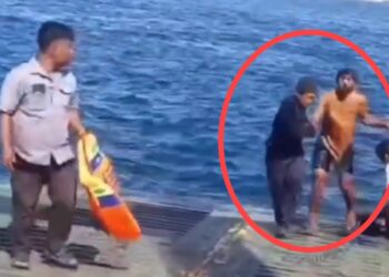 Pria Asal Lumajang Terjatuh di Selat Bali, Berhasil Diselamatkan KMP Trisna Dwitya