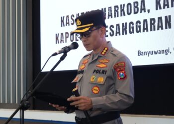 Kapolresta Banyuwangi Pimpin Serah Terima Jabatan, Kasatnarkoba dan Dua Kapolsek Resmi Bergeser
